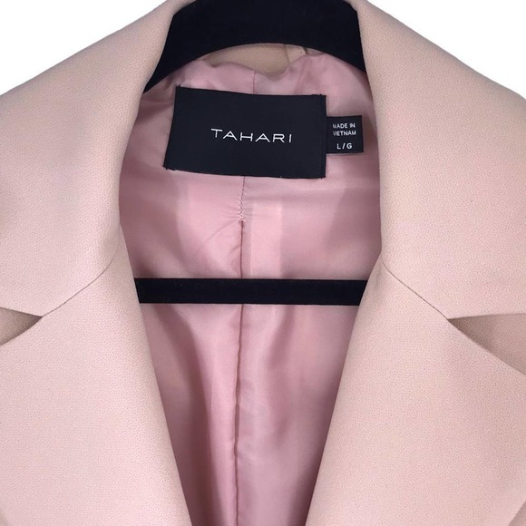 Tahari Jayden Aura Pink Single Breasted Coat - Picture 3 of 8